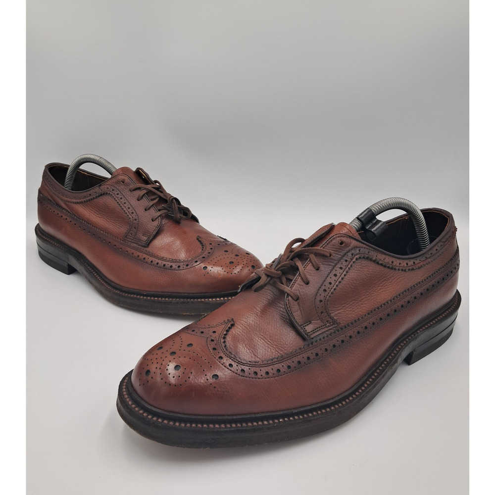 Size 8 - Vtg Hanover L.B. Sheppard Signature Dress Shoes Rare Brown
